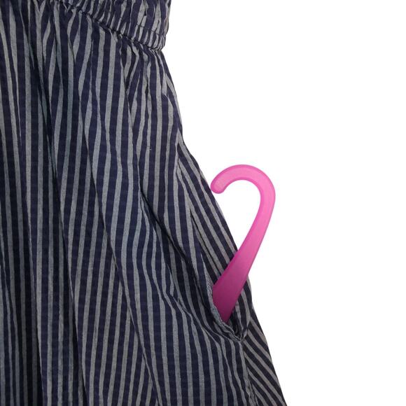 A New Day Maxi Dress Womens XL Stripe Smocked Adjustable Straps Pockets - Picture 4 of 11